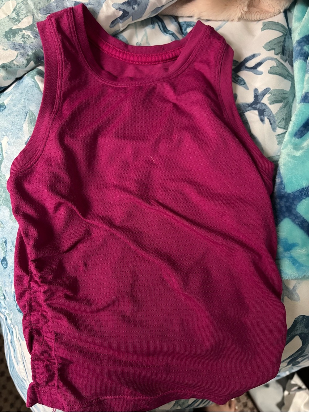 lululemon athletica Magenta Side-Ruch Tank Top